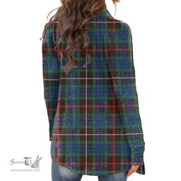 Scottish Fraser Hunting Ancient Clan Tartan Womens Cardigan Long Sleeve