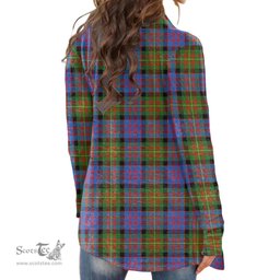 Scottish Carnegie Ancient Clan Tartan Womens Cardigan Long Sleeve