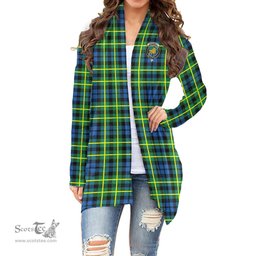 Scottish Campbell of Breadalbane Ancient Clan Tartan Crest Womens Cardigan Long Sleeve