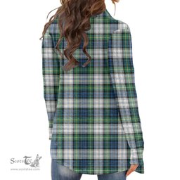 Scottish Gordon Dress Ancient Clan Tartan Crest Womens Cardigan Long Sleeve