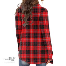 Scottish Cunningham Modern Clan Tartan Womens Cardigan Long Sleeve