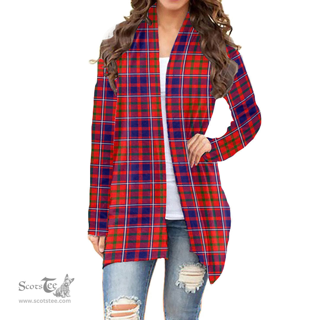 Scottish Cameron of Lochiel Modern Clan Tartan Womens Cardigan Long Sleeve