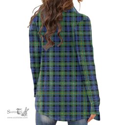 Scottish Campbell Argyll Ancient Clan Tartan Womens Cardigan Long Sleeve