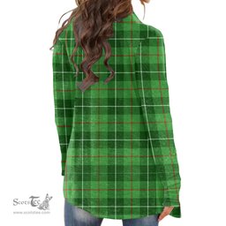 Scottish Galloway District Clan Tartan Crest Womens Cardigan Long Sleeve