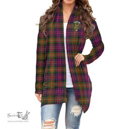 Scottish Carnegie Modern Clan Tartan Crest Womens Cardigan Long Sleeve