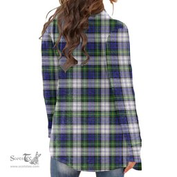 Scottish Gordon Dress Modern Clan Tartan Crest Womens Cardigan Long Sleeve