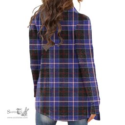Scottish Dunlop Modern Clan Tartan Womens Cardigan Long Sleeve