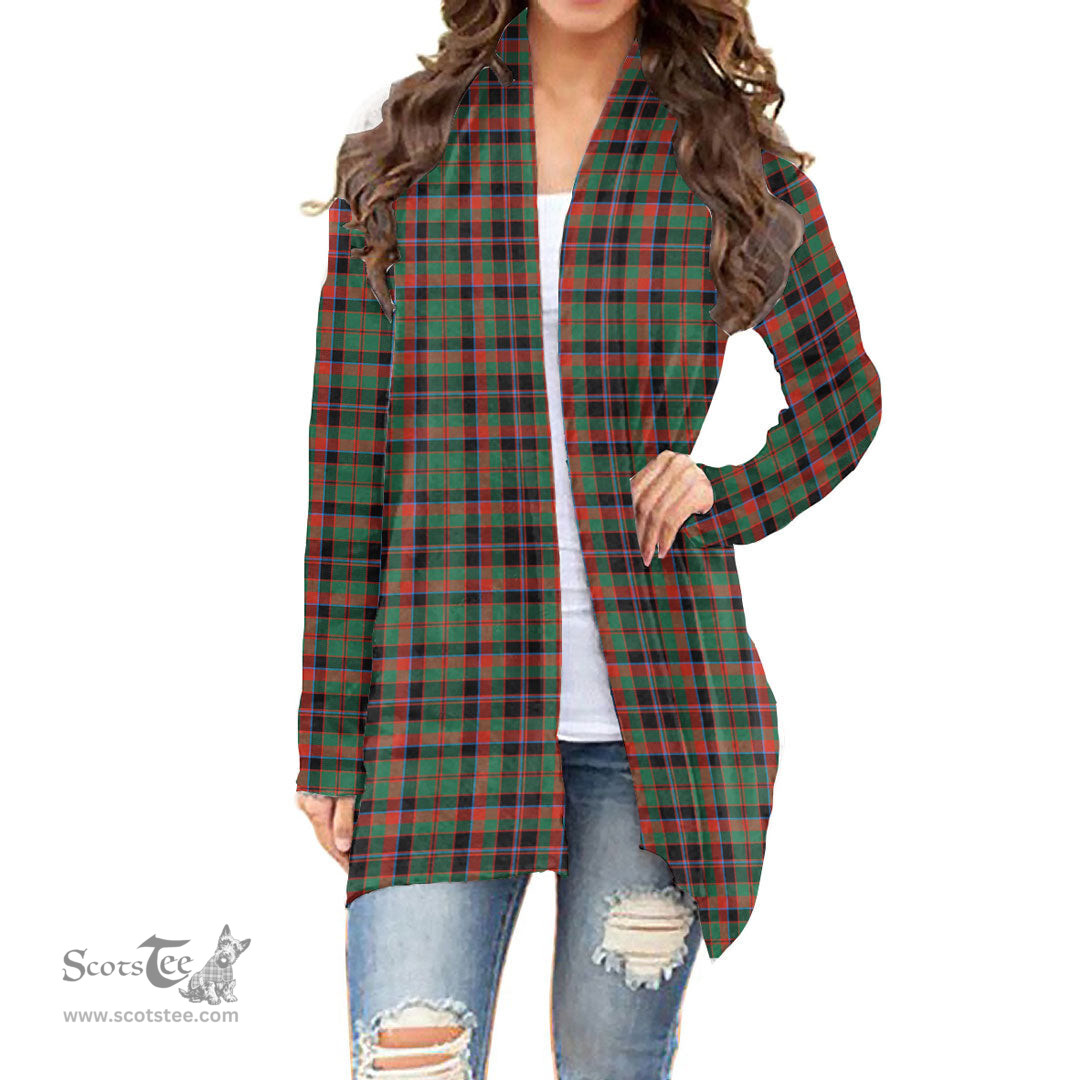 Scottish Cumming Hunting Ancient Clan Tartan Womens Cardigan Long Sleeve