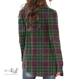Scottish Crosbie Clan Tartan Womens Cardigan Long Sleeve