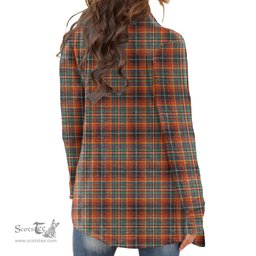Scottish Innes Ancient Clan Tartan Womens Cardigan Long Sleeve