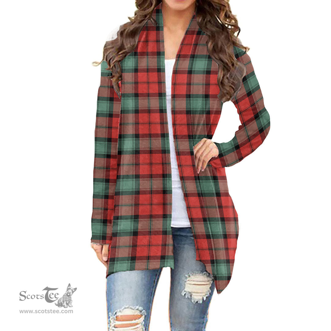 Scottish Kerr Ancient Clan Tartan Womens Cardigan Long Sleeve