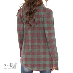 Scottish MacGregor Hunting Ancient Clan Tartan Womens Cardigan Long Sleeve
