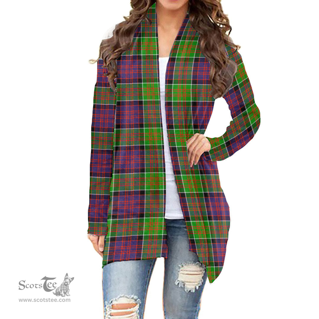 Scottish MacDonald of Clanranald Clan Tartan Womens Cardigan Long Sleeve