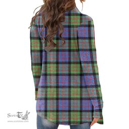 Scottish MacDonald Ancient Clan Tartan Womens Cardigan Long Sleeve