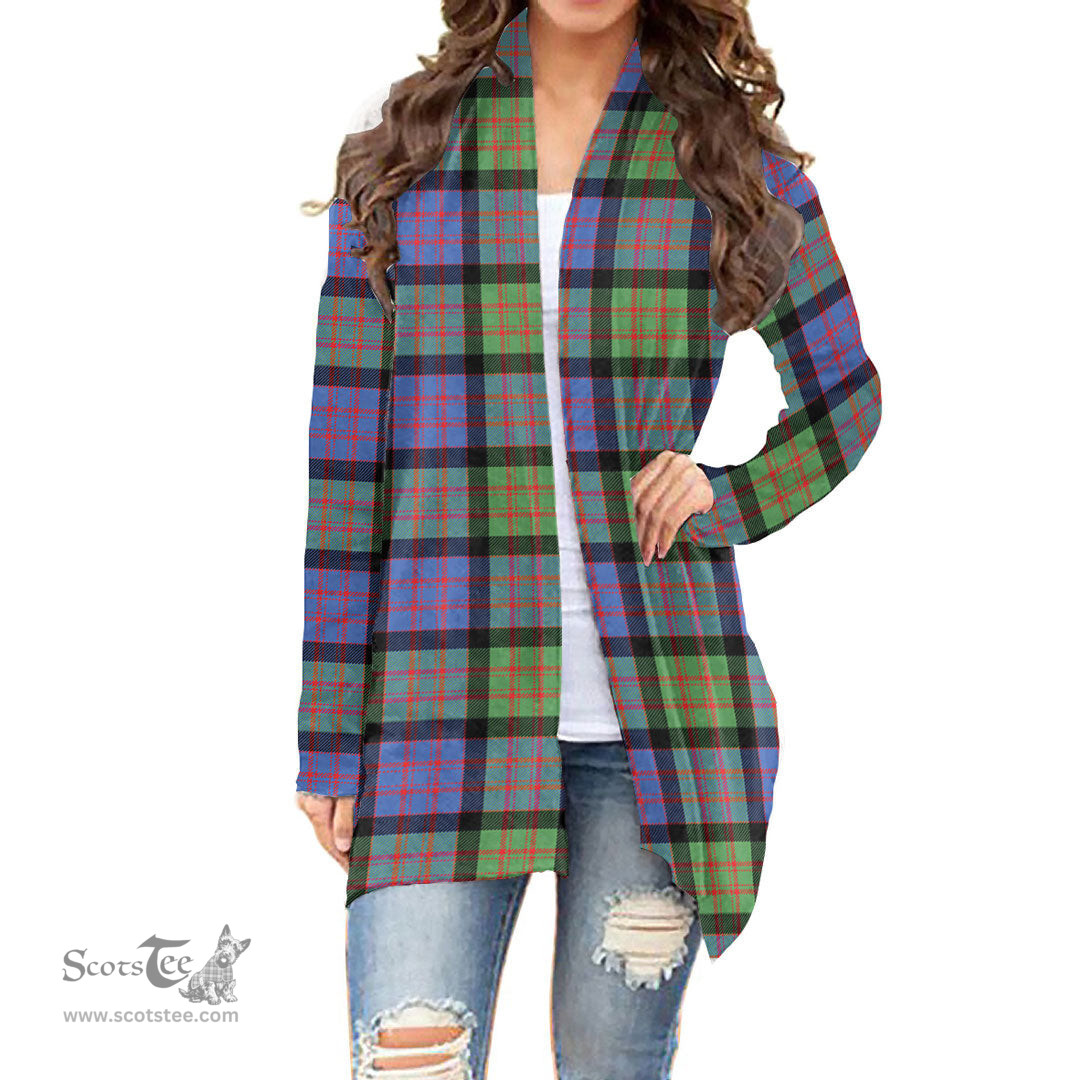Scottish MacDonald Ancient Clan Tartan Womens Cardigan Long Sleeve