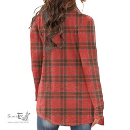 Scottish Grant Weathered Clan Tartan Crest Womens Cardigan Long Sleeve