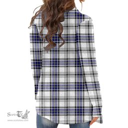 Scottish Hannay Modern Clan Tartan Womens Cardigan Long Sleeve