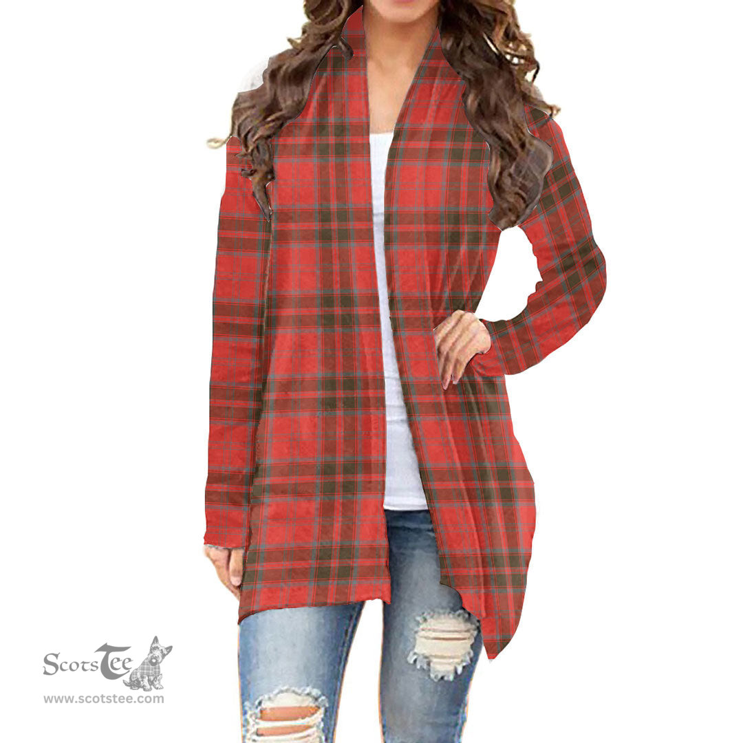 Scottish Grant Weathered Clan Tartan Womens Cardigan Long Sleeve