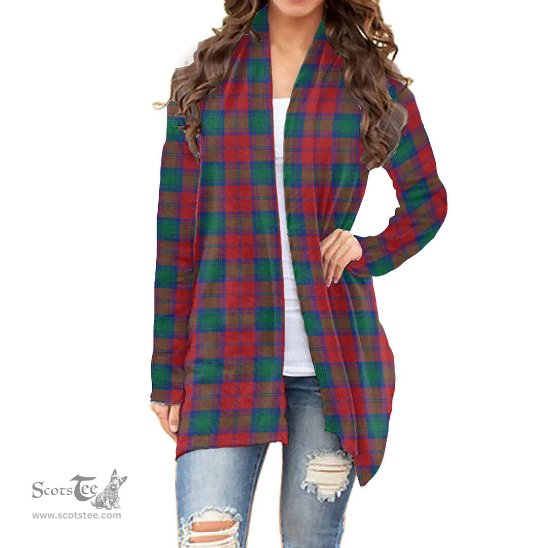 Scottish Lindsay Modern Clan Tartan Womens Cardigan Long Sleeve