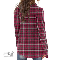 Scottish Little Clan Tartan Womens Cardigan Long Sleeve