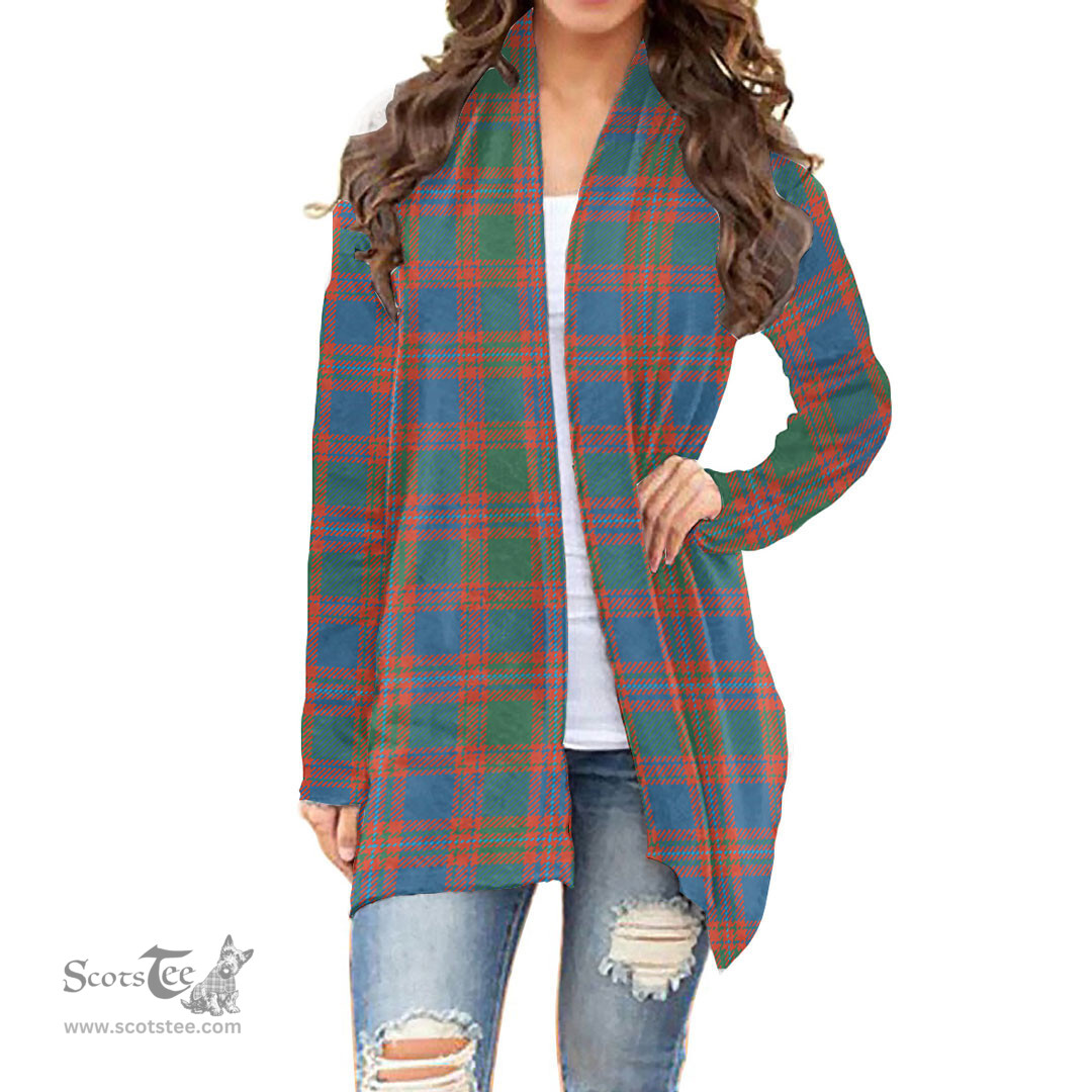 Scottish MacIntyre Ancient Clan Tartan Womens Cardigan Long Sleeve