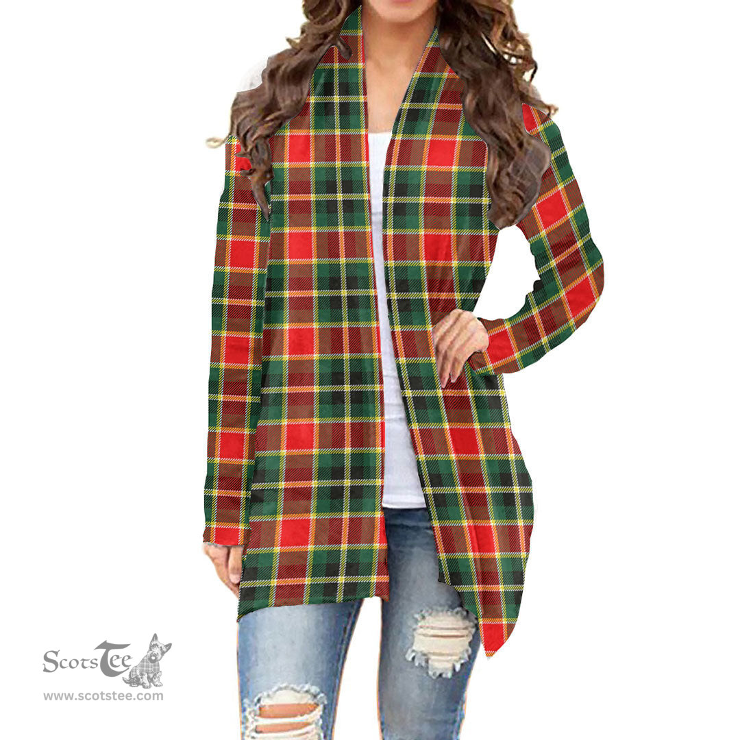 Scottish MacLachlan Hunting Modern Clan Tartan Womens Cardigan Long Sleeve