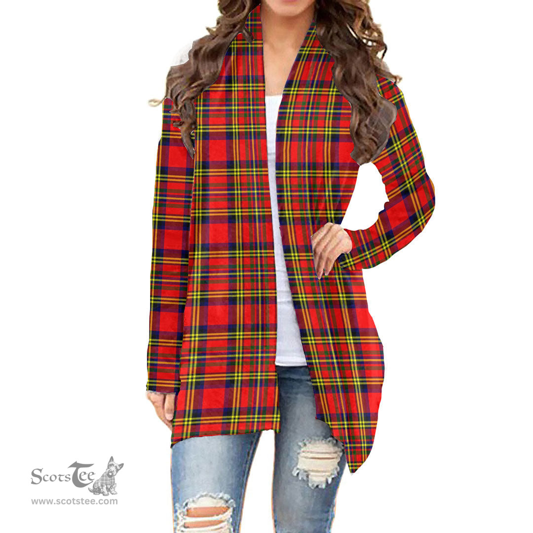 Scottish Hepburn Clan Tartan Womens Cardigan Long Sleeve