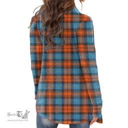 Scottish MacLachlan Ancient Clan Tartan Crest Womens Cardigan Long Sleeve
