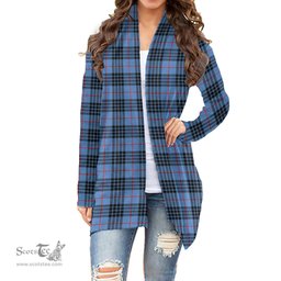 Scottish MacKay Blue Clan Tartan Womens Cardigan Long Sleeve