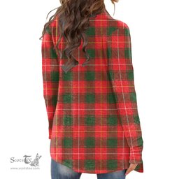 Scottish MacFie Clan Tartan Womens Cardigan Long Sleeve