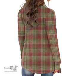 Scottish MacGillivray Hunting Ancient Clan Tartan Womens Cardigan Long Sleeve