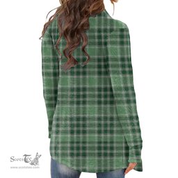 Scottish MacDonald Lord of the Isles Hunting Clan Tartan Womens Cardigan Long Sleeve