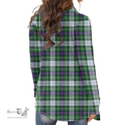 Scottish MacKenzie Dress Modern Clan Tartan Womens Cardigan Long Sleeve