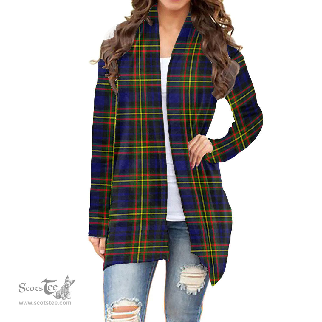 Scottish MacLellan Modern Clan Tartan Womens Cardigan Long Sleeve