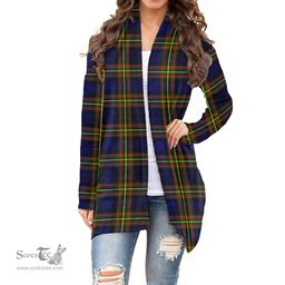 Scottish MacLellan Modern Clan Tartan Womens Cardigan Long Sleeve