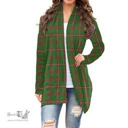 Scottish MacKinnon Hunting Modern Clan Tartan Womens Cardigan Long Sleeve