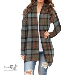 Scottish MacLaren Weathered Clan Tartan Womens Cardigan Long Sleeve
