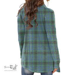 Scottish MacInnes Ancient Clan Tartan Womens Cardigan Long Sleeve
