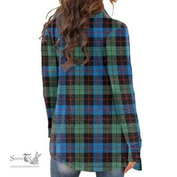 Scottish Guthrie Ancient Clan Tartan Womens Cardigan Long Sleeve