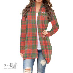 Scottish Grant Ancient Clan Tartan Crest Womens Cardigan Long Sleeve