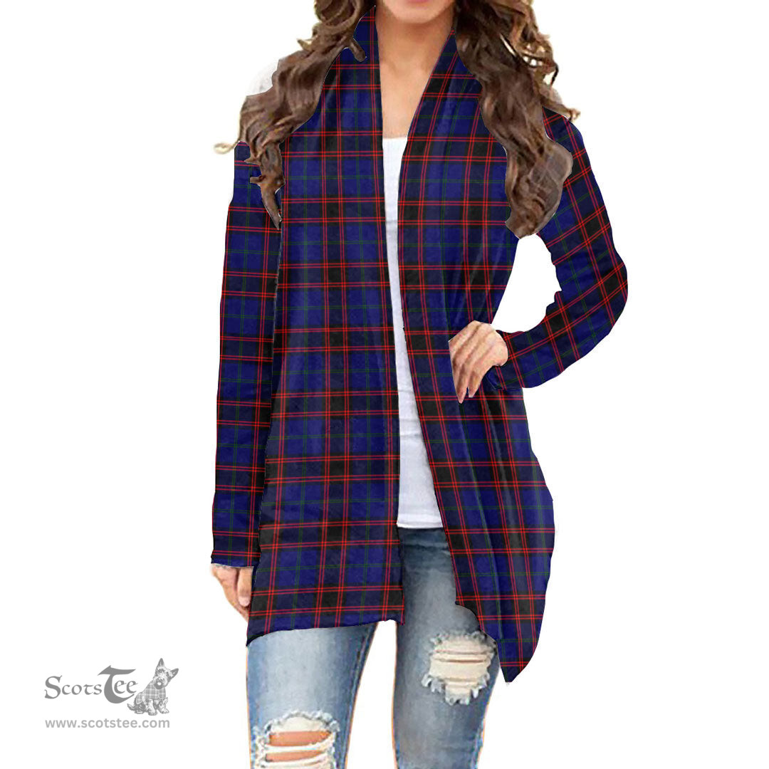Scottish Home Modern Clan Tartan Womens Cardigan Long Sleeve