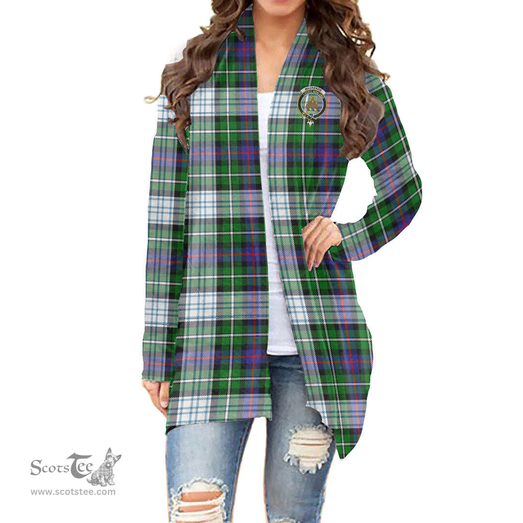Scottish MacKenzie Dress Modern Clan Tartan Crest Womens Cardigan Long Sleeve