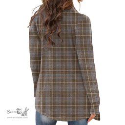 Scottish MacIntyre Hunting Weathered Clan Tartan Womens Cardigan Long Sleeve