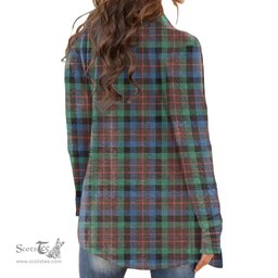 Scottish MacDuff Hunting Ancient Clan Tartan Womens Cardigan Long Sleeve