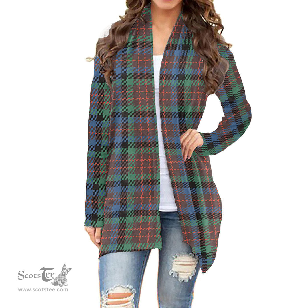 Scottish MacDuff Hunting Ancient Clan Tartan Womens Cardigan Long Sleeve