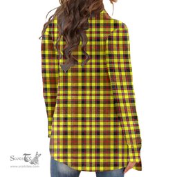 Scottish Jardine Clan Tartan Crest Womens Cardigan Long Sleeve