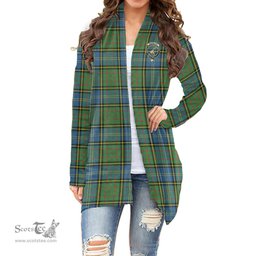 Scottish MacMillan Hunting Ancient Clan Tartan Crest Womens Cardigan Long Sleeve
