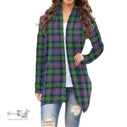 Scottish Logan Ancient Clan Tartan Womens Cardigan Long Sleeve
