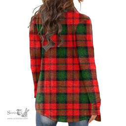Scottish Kerr Modern Clan Tartan Womens Cardigan Long Sleeve