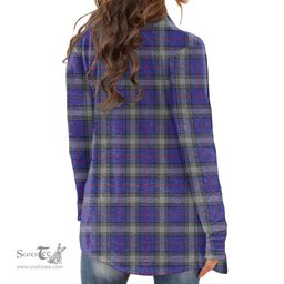 Scottish Kinnaird Clan Tartan Womens Cardigan Long Sleeve